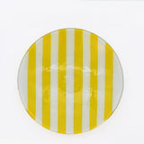 Plat de service en verre jaune I Artisanat portugais Plat en verre "Marinha Grande" - Jaune