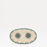 Plat ovale en céramique motifs Azulejos 19cm vert Plat ovale en céramique "Brasão" 19cm - Vert
