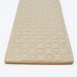 Plateau en céramique beige I Motifs dentelles portugaises Plateau de service "Renda"  - Beige