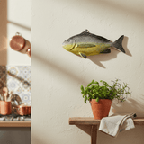 Poisson en céramique jaune I Décoration murale portugaise Poisson en céramique "Dourada" Jaune