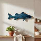 Poisson en céramique Robalo bleu I Décoration murale portugaise Poisson en céramique "Robalo" Bleu