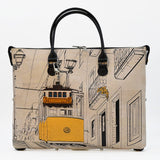 Sac panier en liège Doré et Rouge I Liège du Portugal Sac en liège