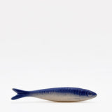 Sardine bleue et blanche en céramique portugaise Sardine en céramique de Caldas da Rainha - Bleu
