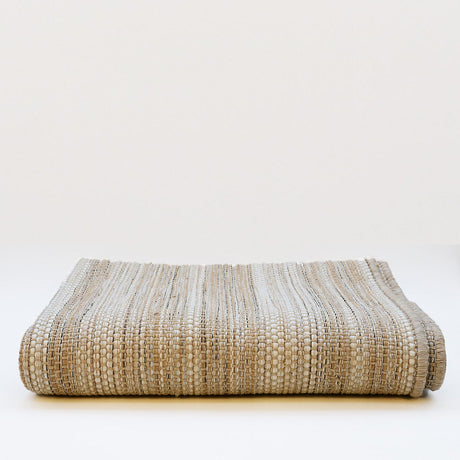 Tapis beige en fibres mélangées I Fabrication artisanale portugaise Tapis en fibres mélangées - Beige