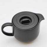 Théière en grès noir mat 50cl avec diffuseur Théière en grès “Pacifica" - Anthracite