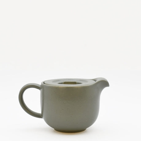 Théière en grès vert mat 50cl avec diffuseur Théière en grès “Pacifica" - Artichaud