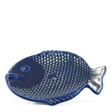 Dourada I Blue ceramic plate