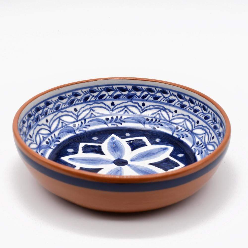 Tiefer Teller aus glasierter Terrakotta „Alentejo“ – 20cm