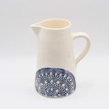 Assiette en céramique bleue I Motifs dentelles portugaises Carafe "Renda" - Bleue
