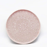 Assiette "Flores" rose - 27cm