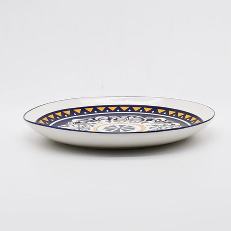 Assiette en céramique traditionnelle de Portugal  I Bleue 25cm Assiette en céramique "Tradicional" - 27 cm
