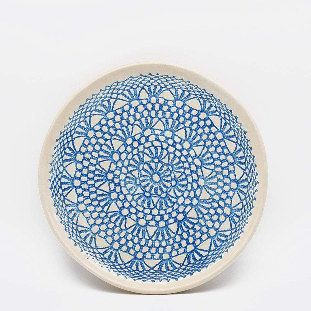 Assiette "Renda" Turquoise - 27cm