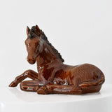 Assiette en forme de poisson I Vaisselle artisanale du Portugal Cheval en céramique - Marron