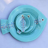 Assiette en verre vert "Marinha Grande" 19cm I Artisanat portugais Assiette en verre "Marinha Grande" 19cm - Verte