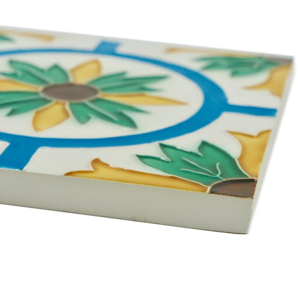 Hispano-maurische Fliese 14x14cm