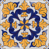 Azulejo Padrao I Azulejo portugais artisanal 14 cm Azulejo Padrão 14x14cm