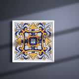 Azulejo Padrao I Azulejo portugais artisanal 14 cm Azulejo Padrão 14x14cm