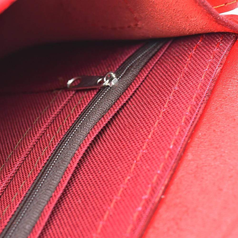 Besace en tissu du Minho I Produit de l'artisanat du Portugal Sac bandoulière en cuir rouge