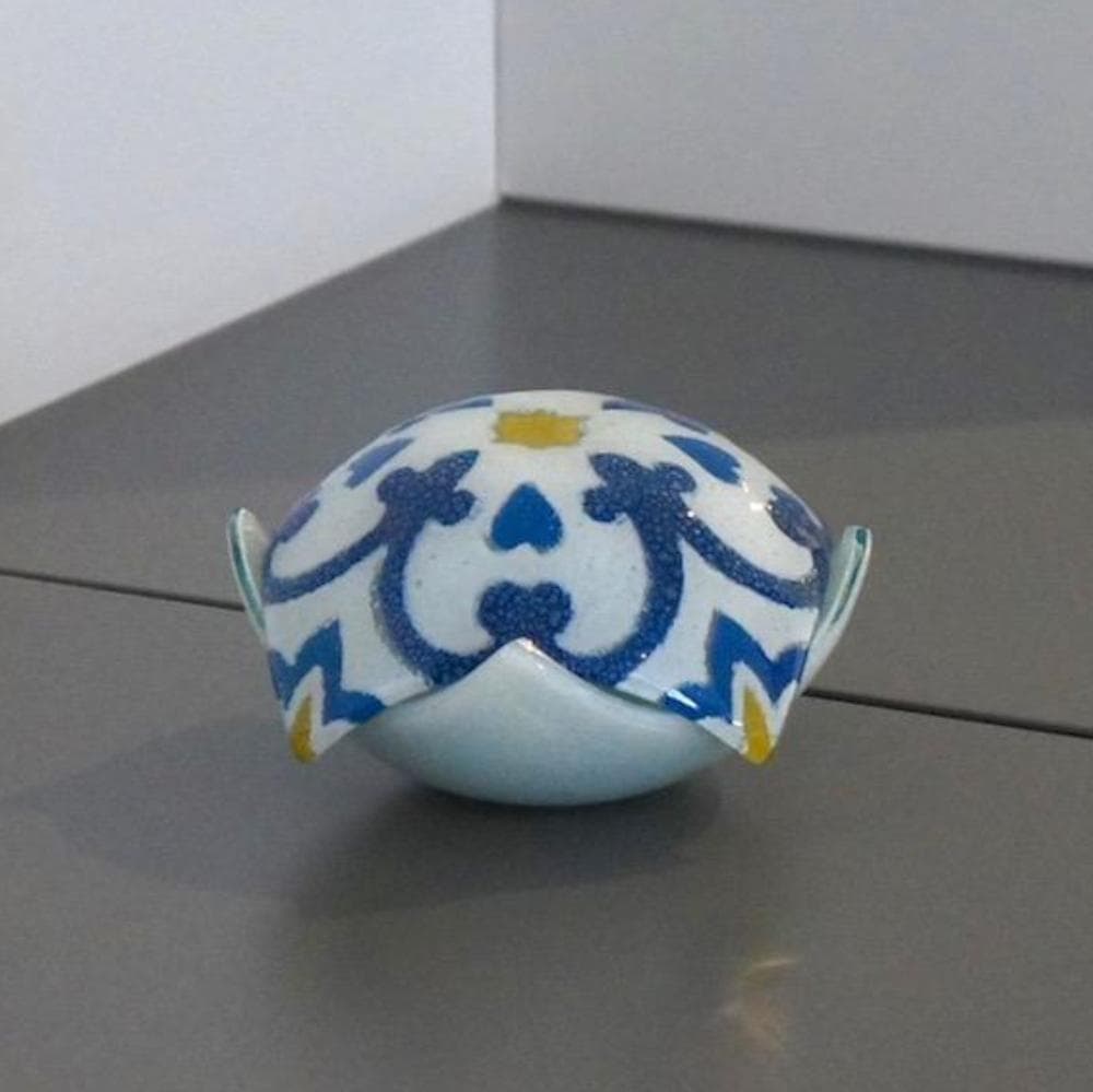 Schachtel aus Fusingglas "Azulejos"