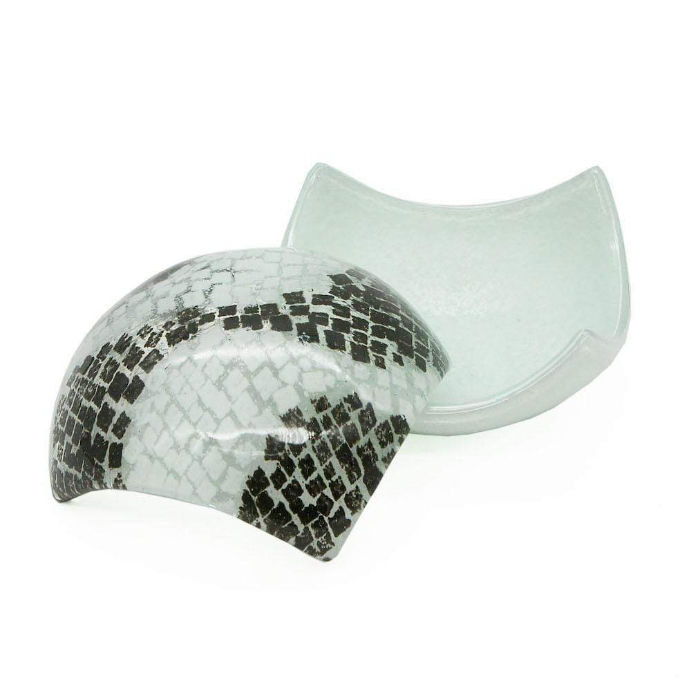 Schachtel aus verschmolzenem Glas „Calcada“