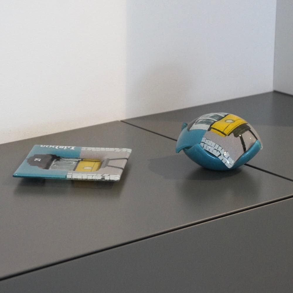 Verschmolzene Glasschachtel "Electrico 28"