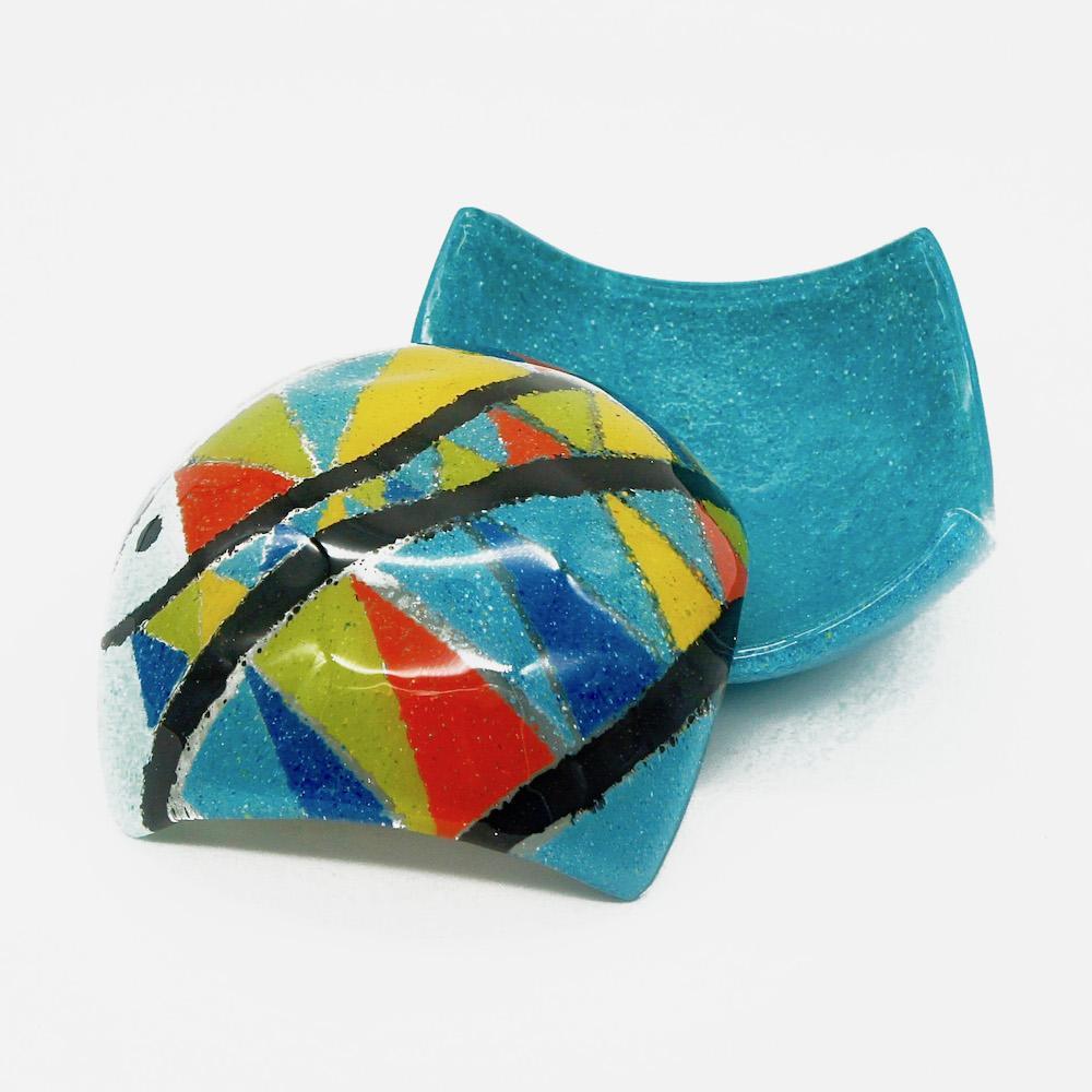 Schale aus Fusing-Glas „Sardinha“