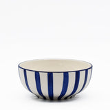 Bol à céréales en céramique portugaise I Vaisselle du Portugal en ligne Bol à céréales "Costa Nova Mar" 16cm - Bleu