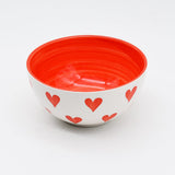 Bol en céramique portugaise I Vaisselle du Portugal en ligne Bol "Namorados" 15cm - Orange