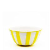 Bol en porcelaine portugaise I Vaisselle du Portugal en ligne Bol "Costa Nova Mar" - Jaune 16cm