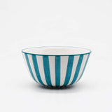 Bol en porcelaine portugaise I Vaisselle du Portugal en ligne Bol "Costa Nova Mar" - Turquoise 13cm