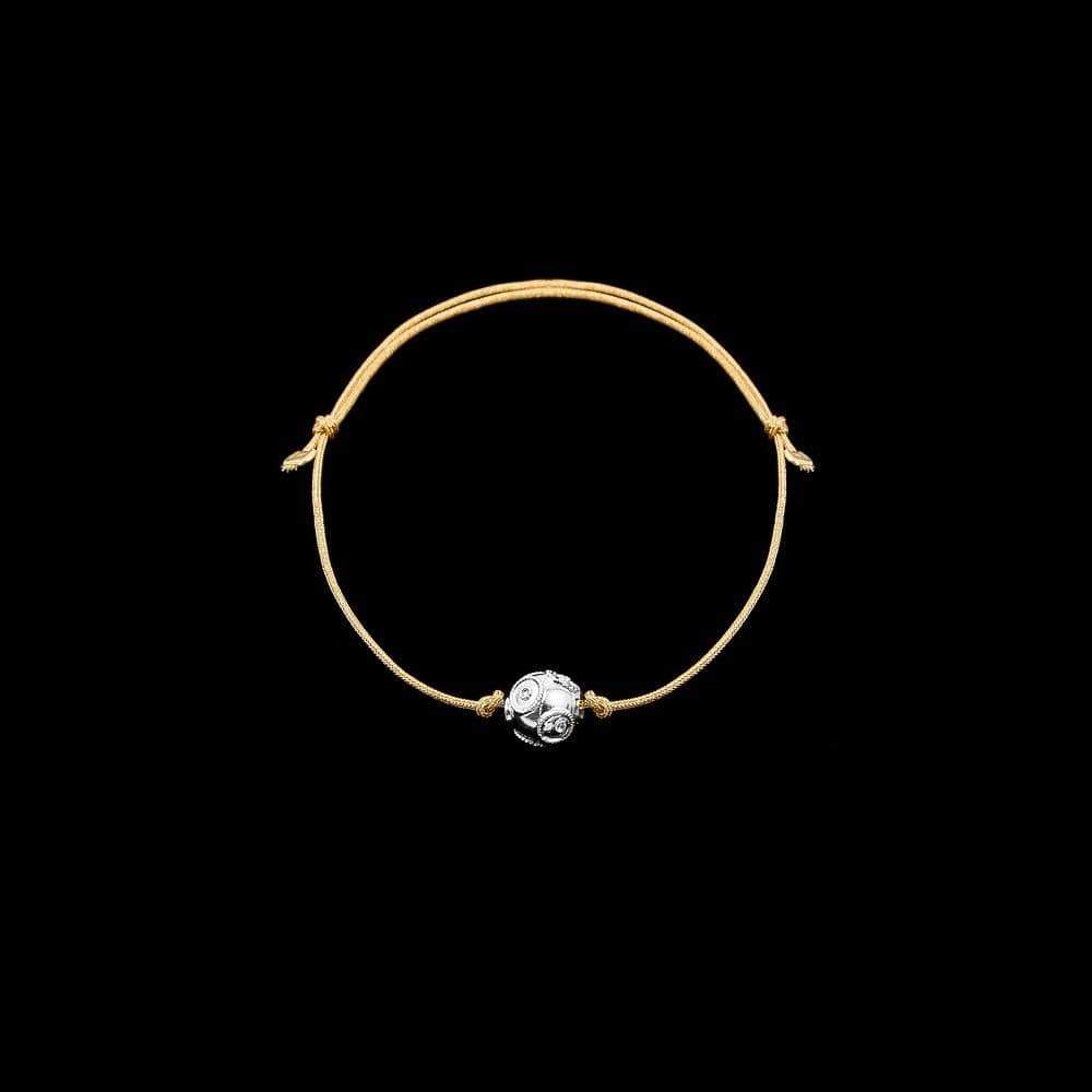 Armband von Viana I Seidenarmband mit Silberperle