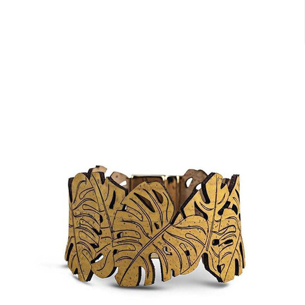 Cork bracelet - "Mustard Yellow"