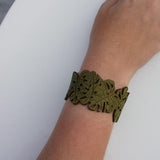 Korkarmband Tropic grün