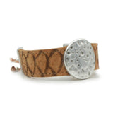 Beige cork bracelet