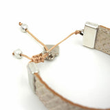 Bracelet en liège blanc