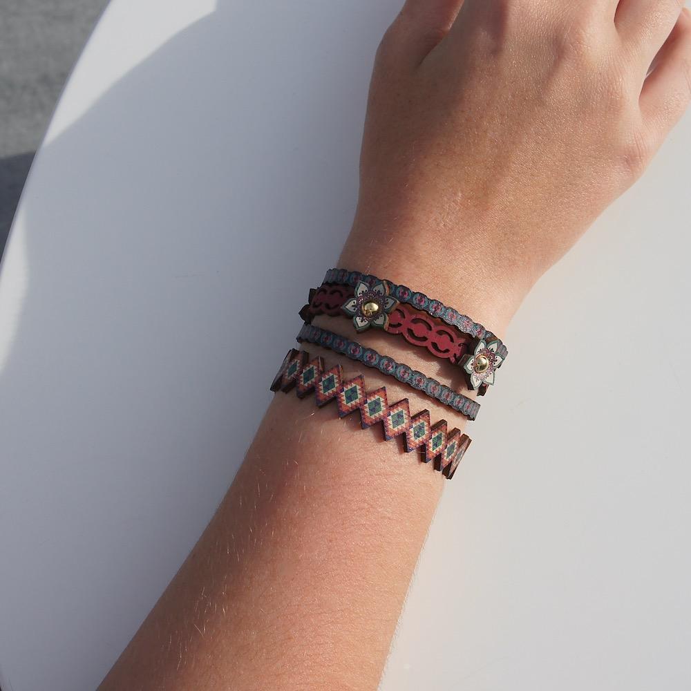 Bracelet en liège Tribal