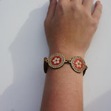 Korkarmband „Flores“ Rot