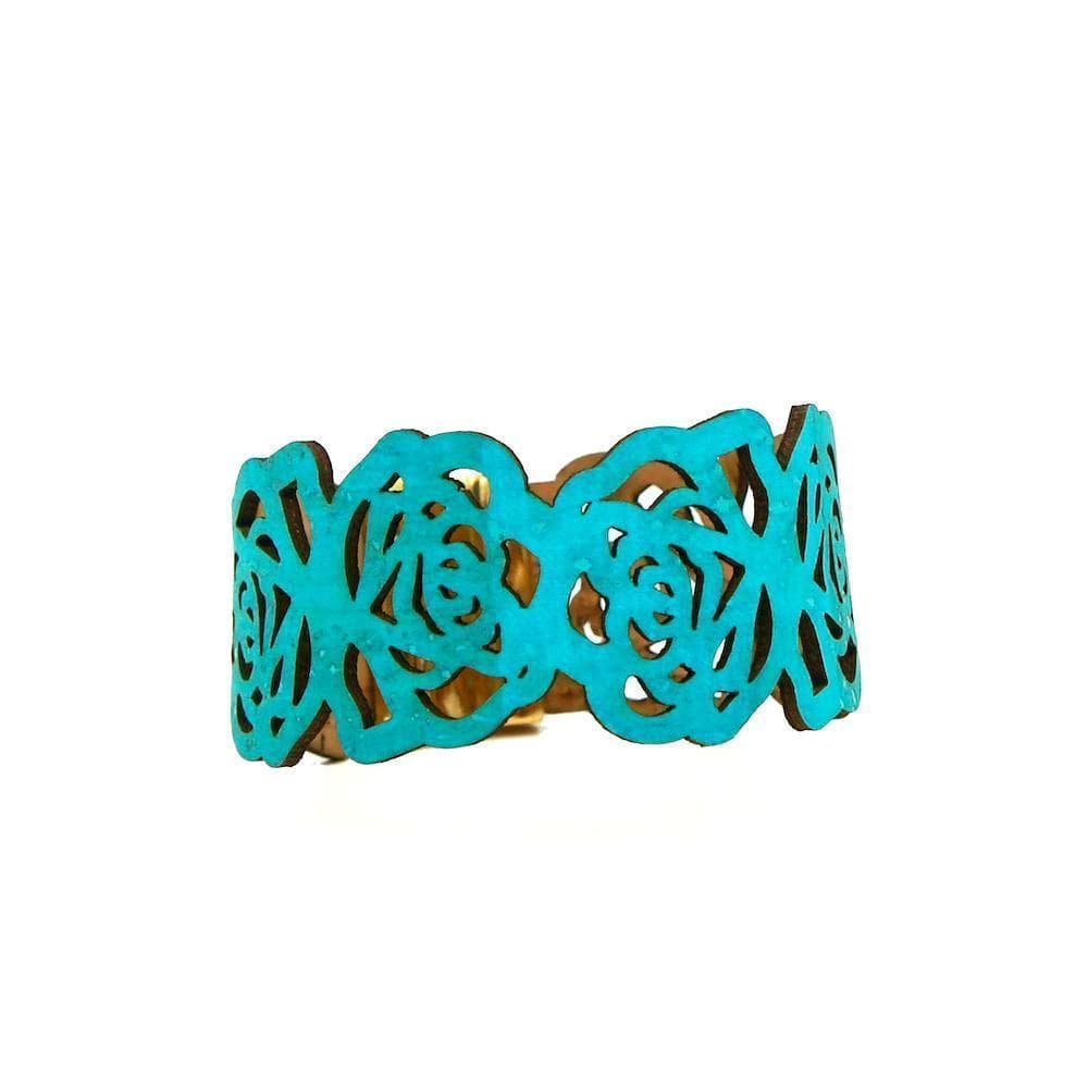 Cork bracelet - Pink Turquoise blue