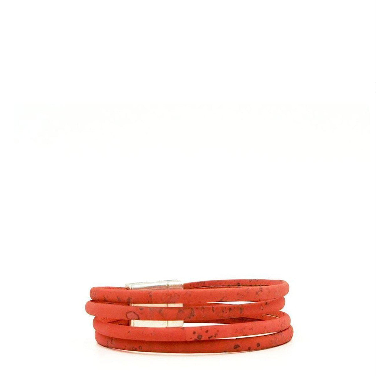 Cork bracelet - Coral