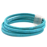 Bracelet en liège Turquoise