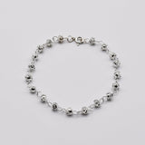 Bracelet portugais en perles d'argent massif Conta de Viana I Bracelet en argent