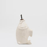 Fish-shaped Ceramic Oil Carafe - Off-white