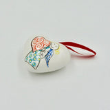 Heart in ceramic "Anjo"
