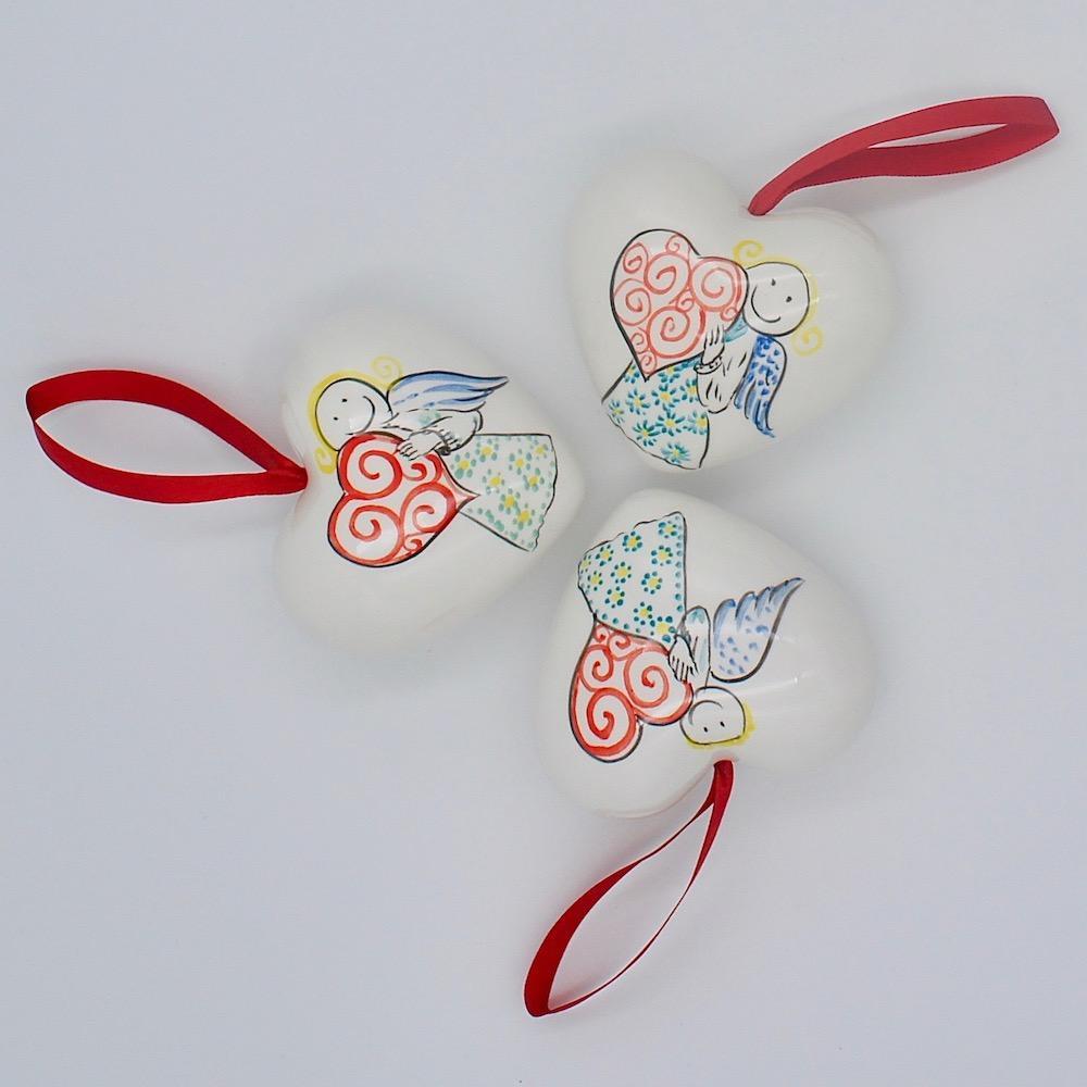 Heart in ceramic "Anjo"