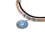 Collier liège à pendentif "Azulejo"