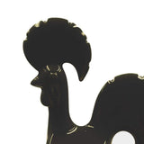 Coq de Barcelos en céramique I Produit artisanal du Portugal Coq de Barcelos en céramique noire