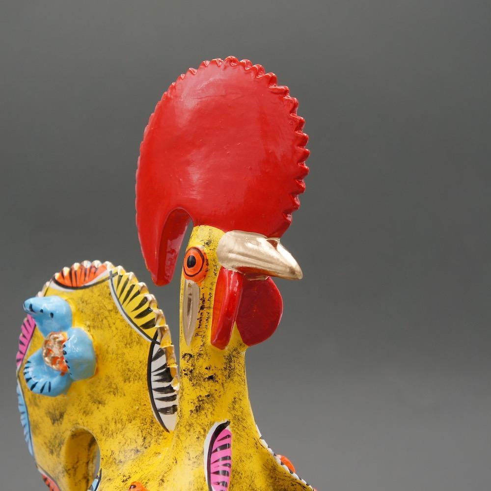 Coq de Barcelos 25cm jaune - Prazeres Côta