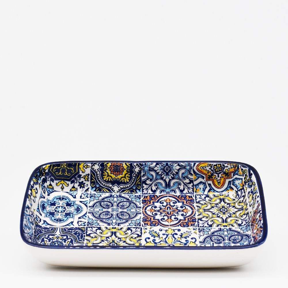 Kleines Keramik-Serviergericht „Azulejos“