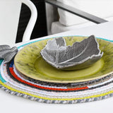 Coupe en céramique en forme de feuille I Céramique portugaise Coupe en céramique "Platano" - Grise