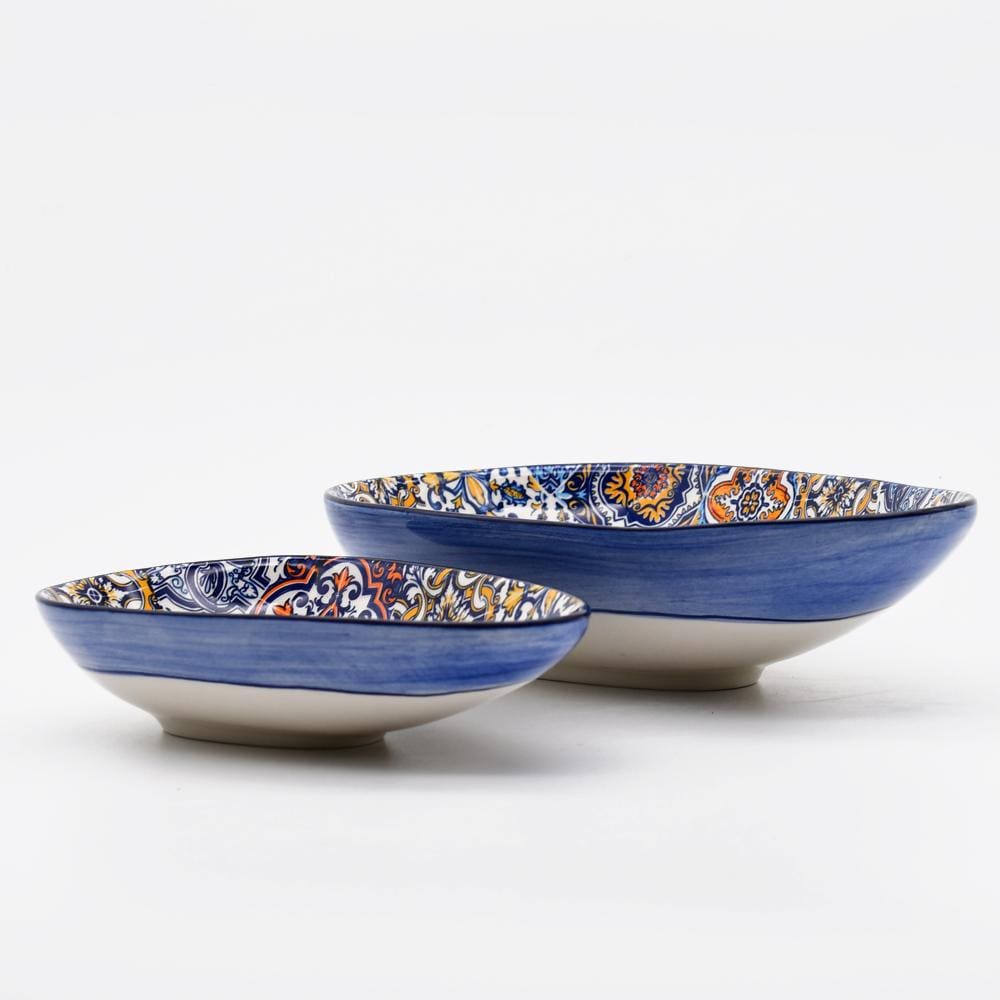 Kleine ovale Servierplatte "Azulejos"